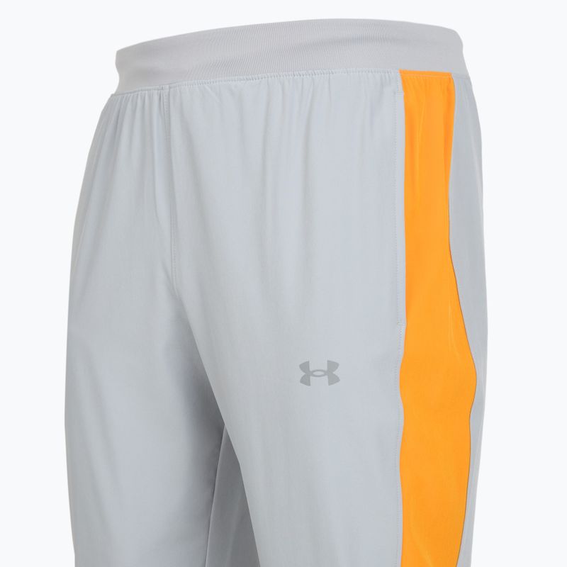 Vyriški bėgimo šortai Under Armour Velociti Storm mod gray/squad orange/reflective 3