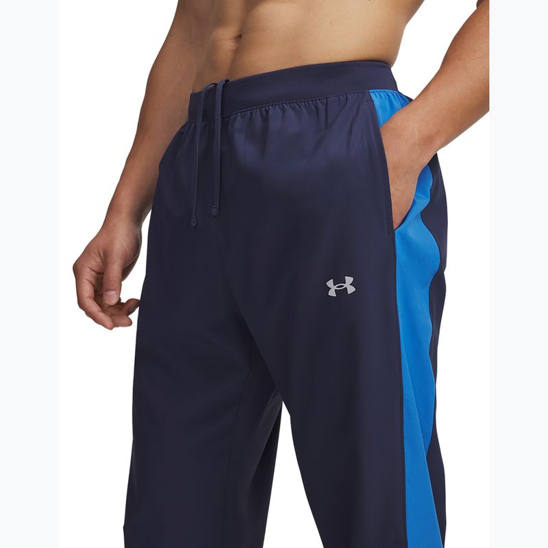Vyriški bėgimo šortai Under Armour Velociti Storm washed navy/blue atlantis/reflective 4