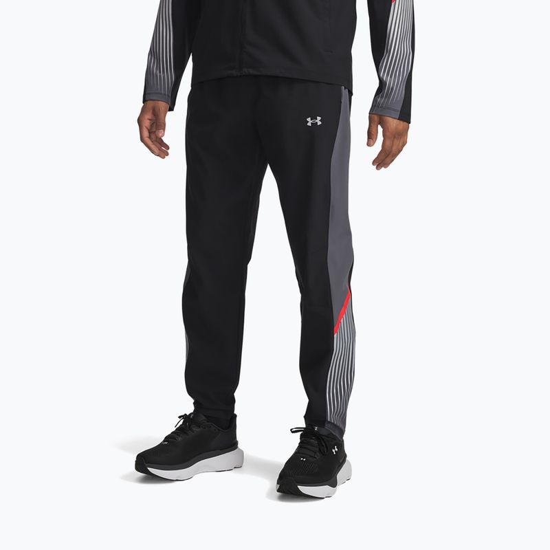 Vyriški bėgimo šortai Under Armour Velociti Storm black/castlerock/reflective