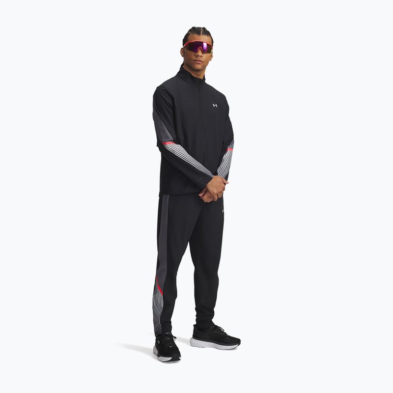Vyriški bėgimo šortai Under Armour Velociti Storm black/castlerock/reflective 2