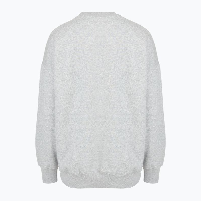 Moteriškas džemperis Under Armour Rival Fleece Varsity Crew halo gray light heather/expedition green 4