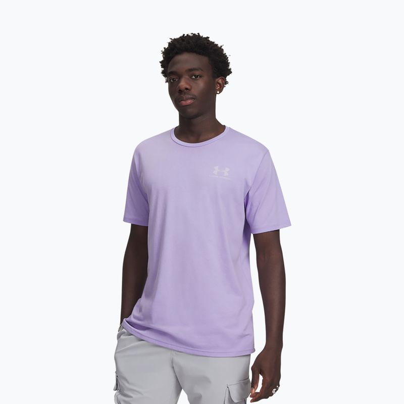 Vyriški marškinėliai Under Armour Sportstyle Left Chest transparent/distant gray