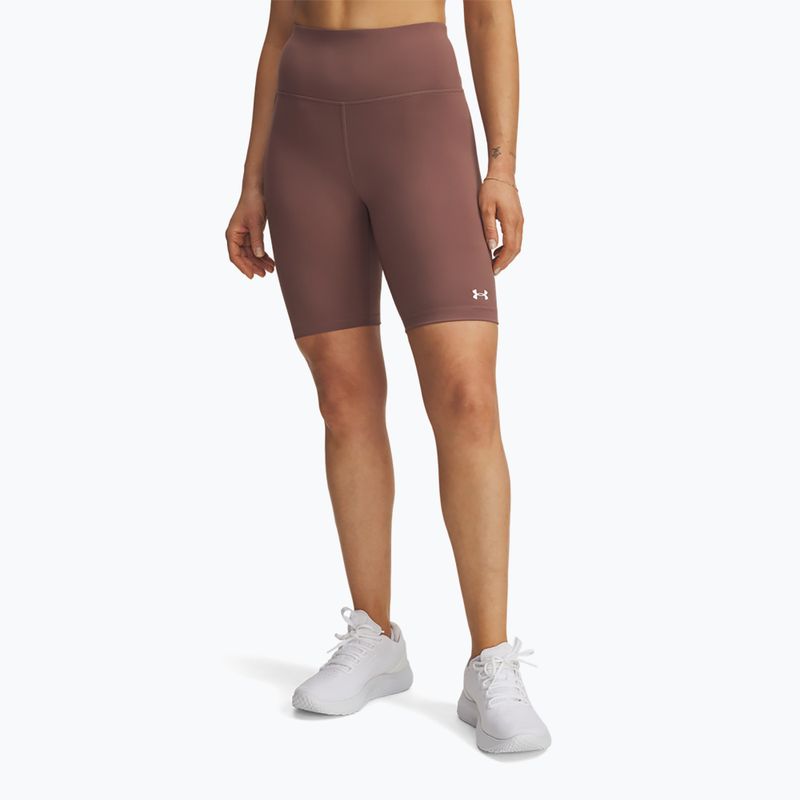Moteriški treniruočių šortai Under Armour Motion Bike EMEA sierra taupe/white