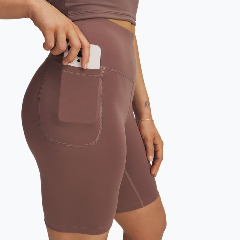 Moteriški treniruočių šortai Under Armour Motion Bike EMEA sierra taupe/white 4