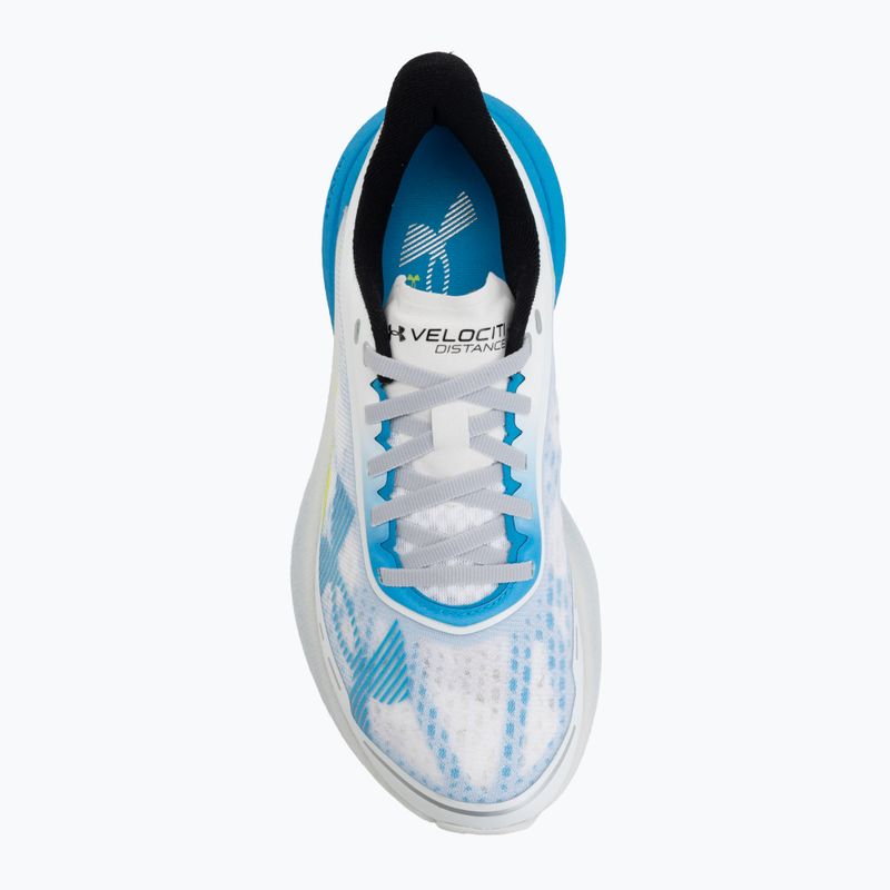 Moteriški bėgimo batai Under Armour Velociti Distance white/orange bloc/metallic silver 5