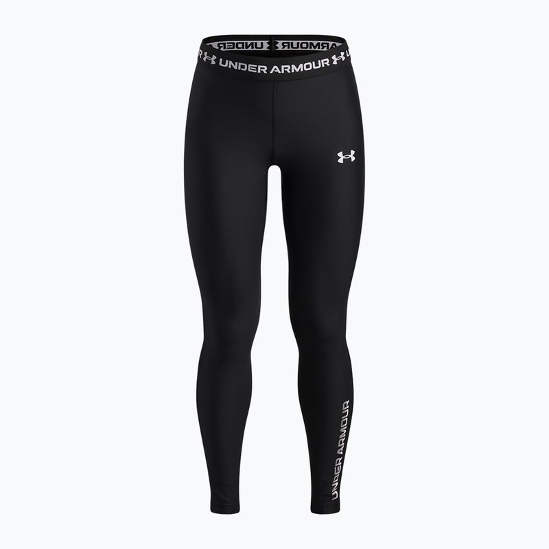 Vaikiškos tamprės Under Armour HeatGear Graphic Leggings black/white
