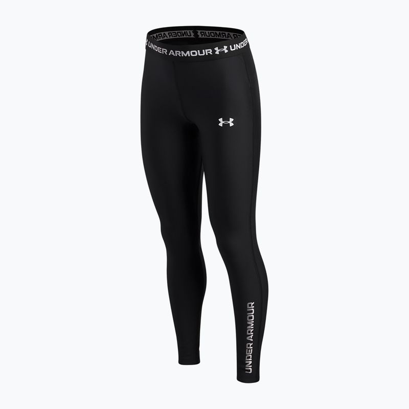 Vaikiškos tamprės Under Armour HeatGear Graphic Leggings black/white 3