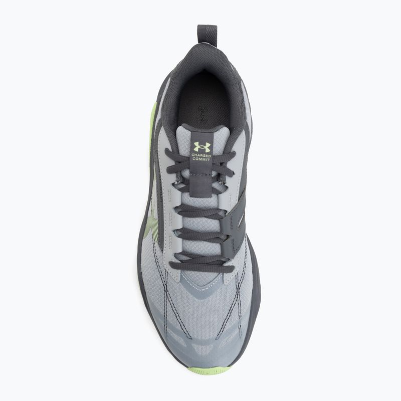 Vyriški treniruočių batai Under Armour Charged Commit TR 5 Mod Gray/Castlerock/Lumos Lime 5