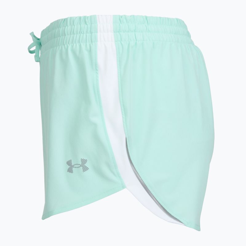 Moteriški bėgimo šortai Under Armour Velociti Pro 4" 2N1 refresh mint/castlerock 3