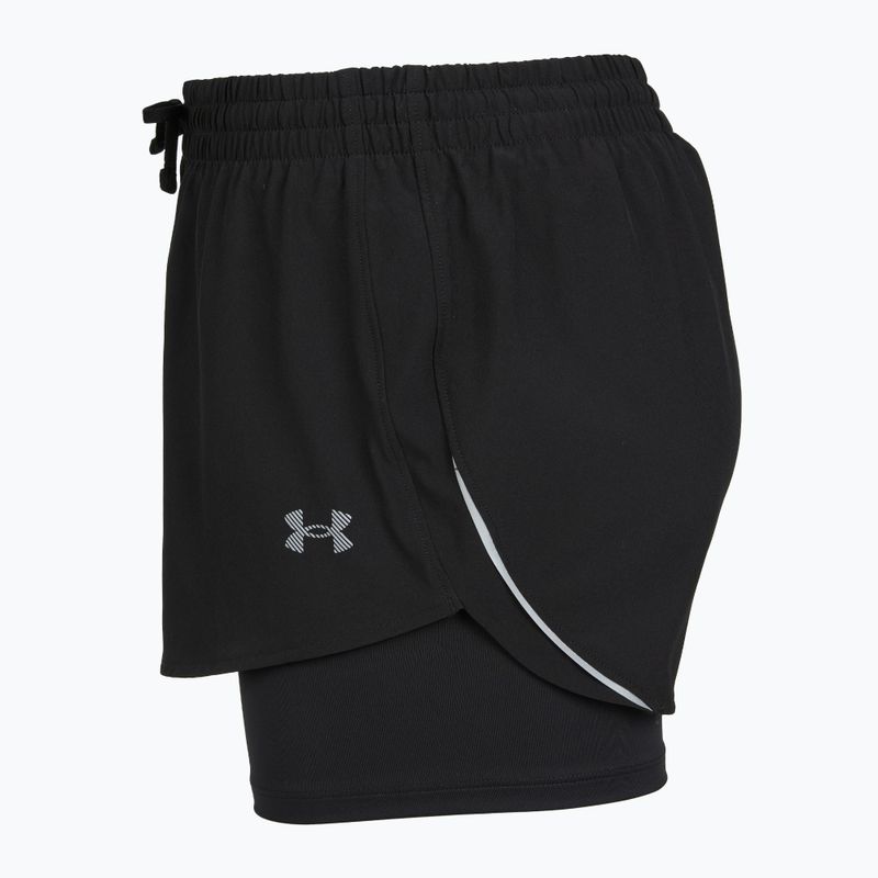 Moteriški bėgimo šortai Under Armour Velociti Pro 4" 2N1 ultimate black/ultimate black/ultimate black 3