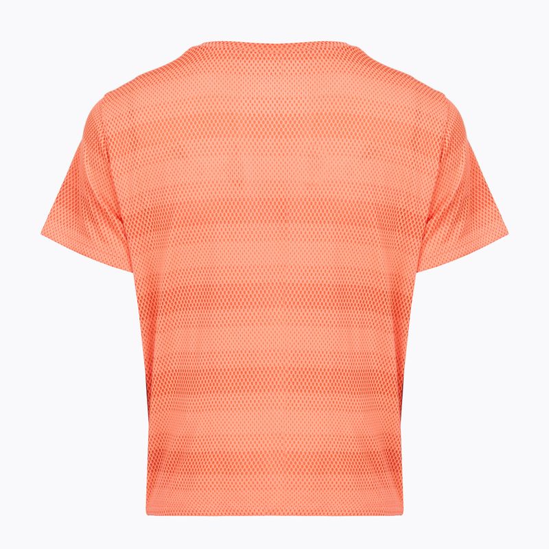 Moteriški bėgimo marškinėliai Under Armour Velociti electric tangerine/black/green mode 2