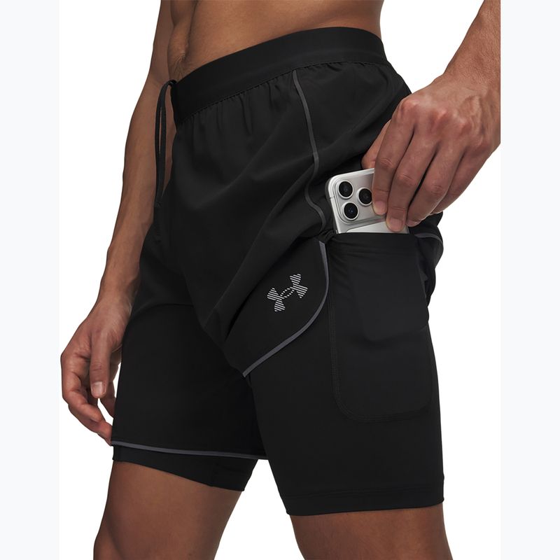 Vyriški bėgimo šortai Under Armour Velociti Pro 2IN1 Shorts ultimate black/reflective 4