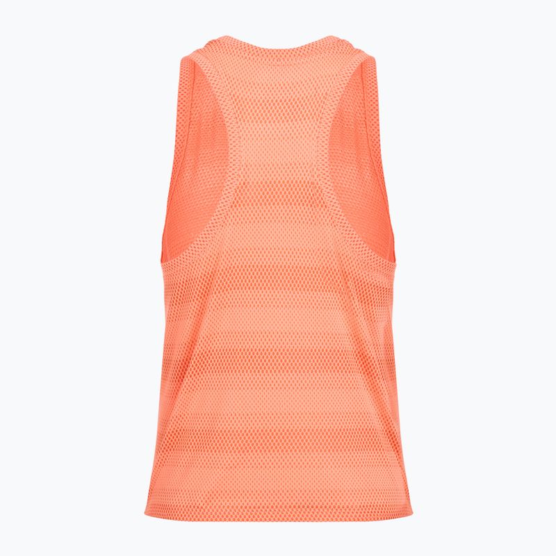 Moteriški bėgimo marškinėliai Under Armour Velociti Singlet electric tangerine/black/green mode 2