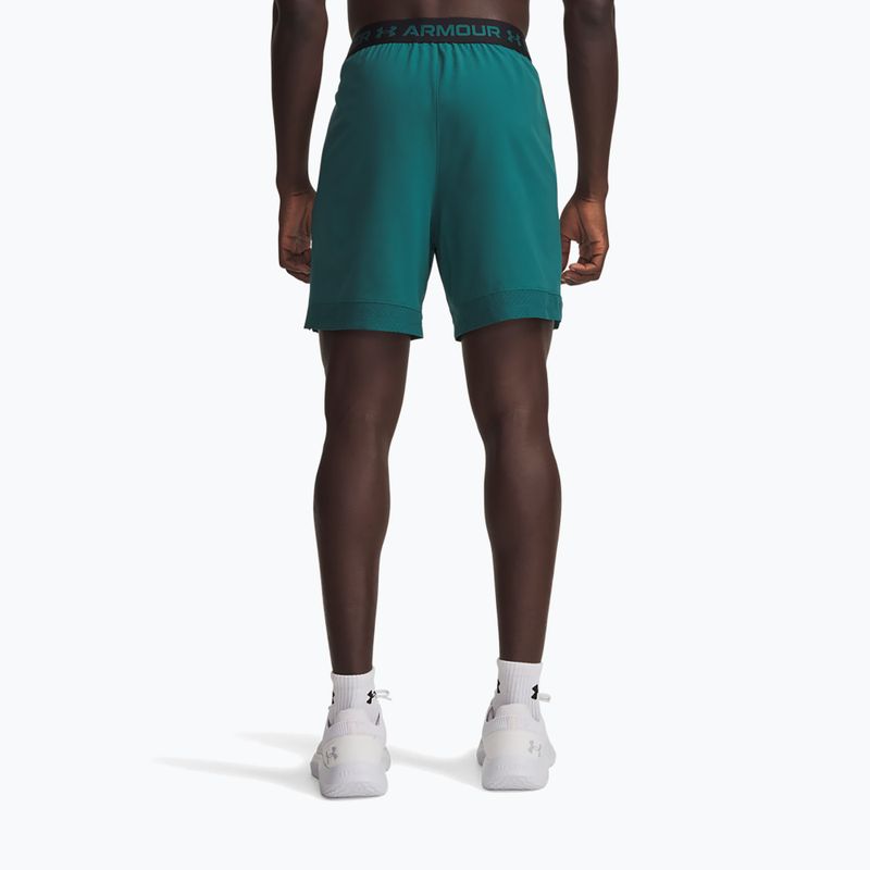 Vyriški treniruočių šortai Under Armour Ua Vanish Woven 6in rack green/ultimate black 3
