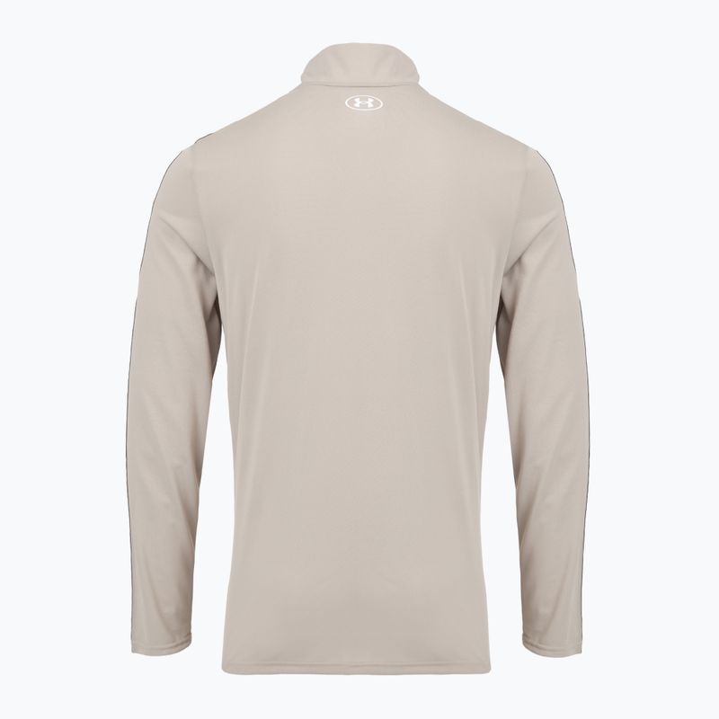 Vyriškas džemperis Under Armour Tech Taping 1/2 Zip timberwolf taupe/black/white 2