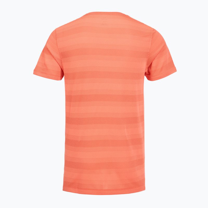 Vyriški bėgimo marškinėliai Under Armour Velociti electric tangerine/black/green mode 2