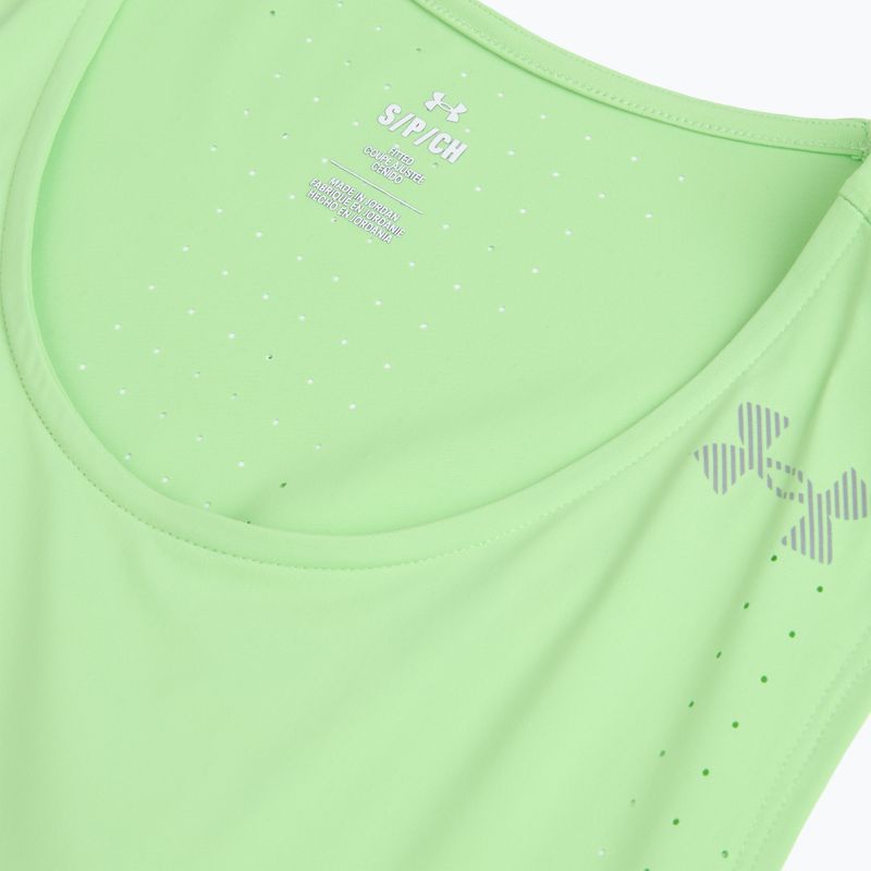 Vyriški bėgimo marškinėliai Under Armour Velociti Pro Singlet lumos lime/white 3