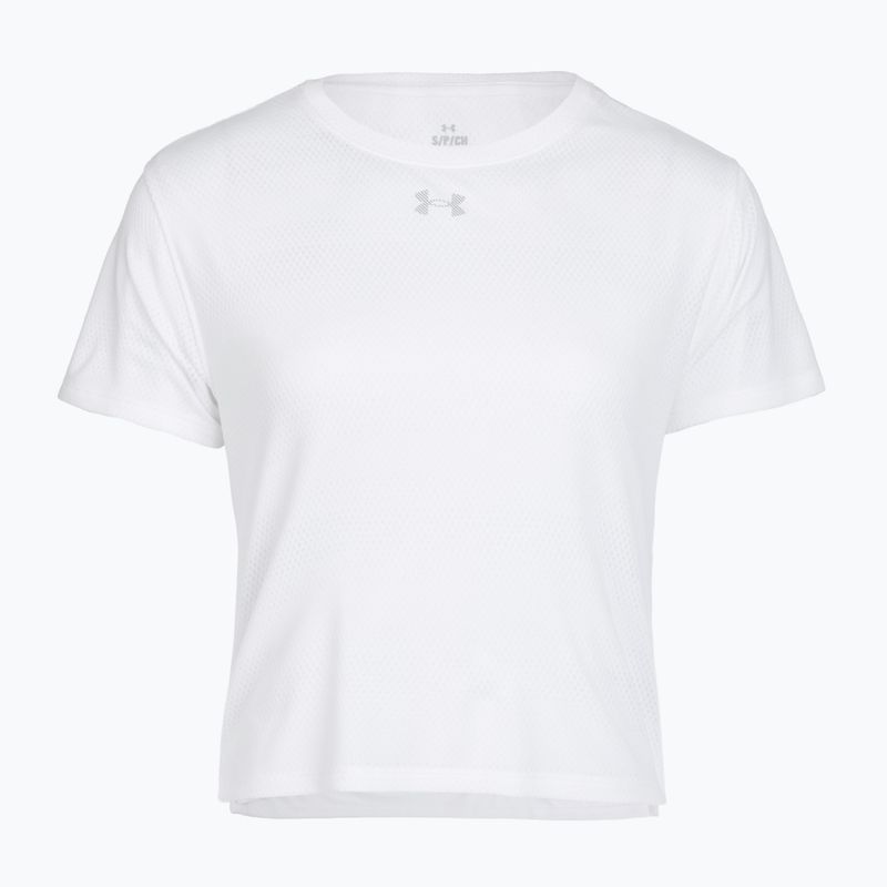 Moteriški bėgimo marškinėliai Under Armour Velociti white/white/black