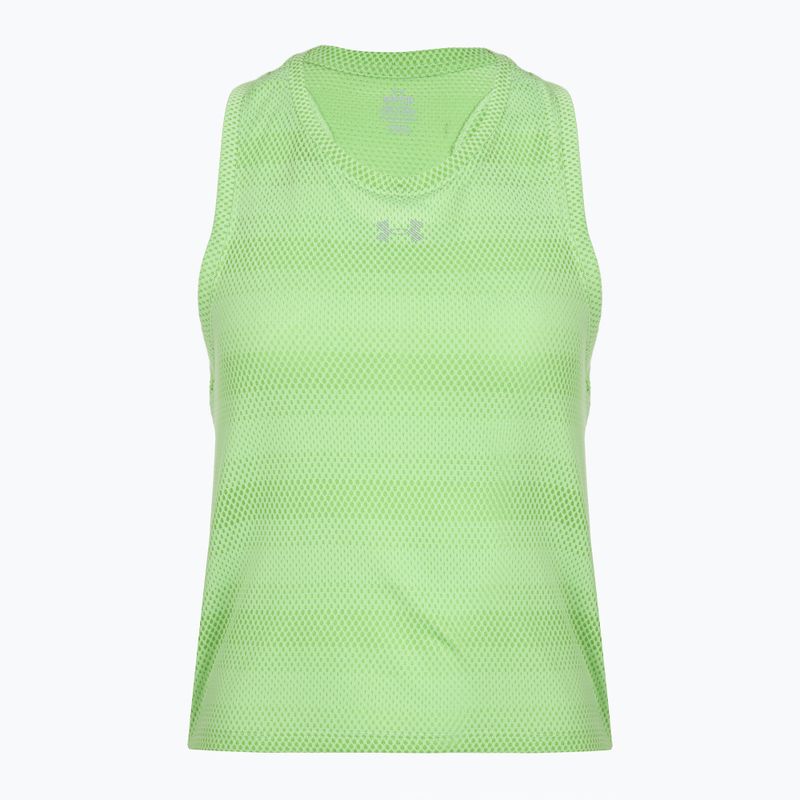 Moteriški bėgimo marškinėliai Under Armour Velociti Singlet lumos lime/white