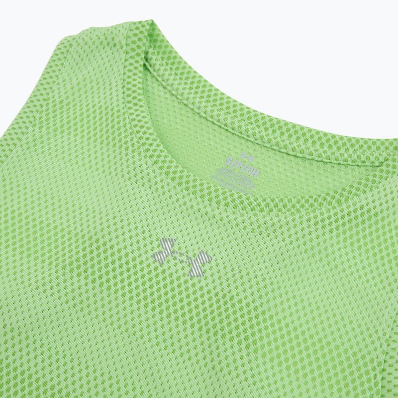Moteriški bėgimo marškinėliai Under Armour Velociti Singlet lumos lime/white 3