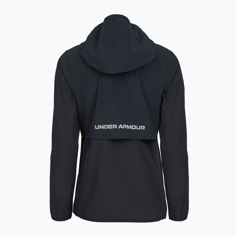 Moteriška bėgimo striukė Under Armour Velociti Pro Storm black/black/metallic silver 2