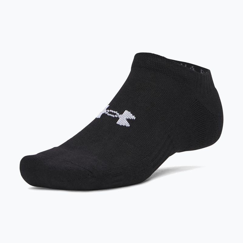 Vyriškos kojinės Under Armour Performance Cotton NS 3 pairs ultimate black/ultimate black/white 2