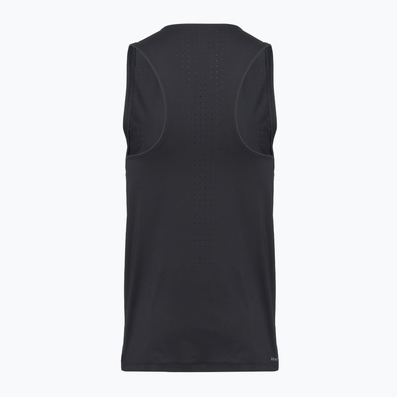 Vyriški bėgimo marškinėliai Under Armour Velociti Pro Singlet black/black/metallic silver 2