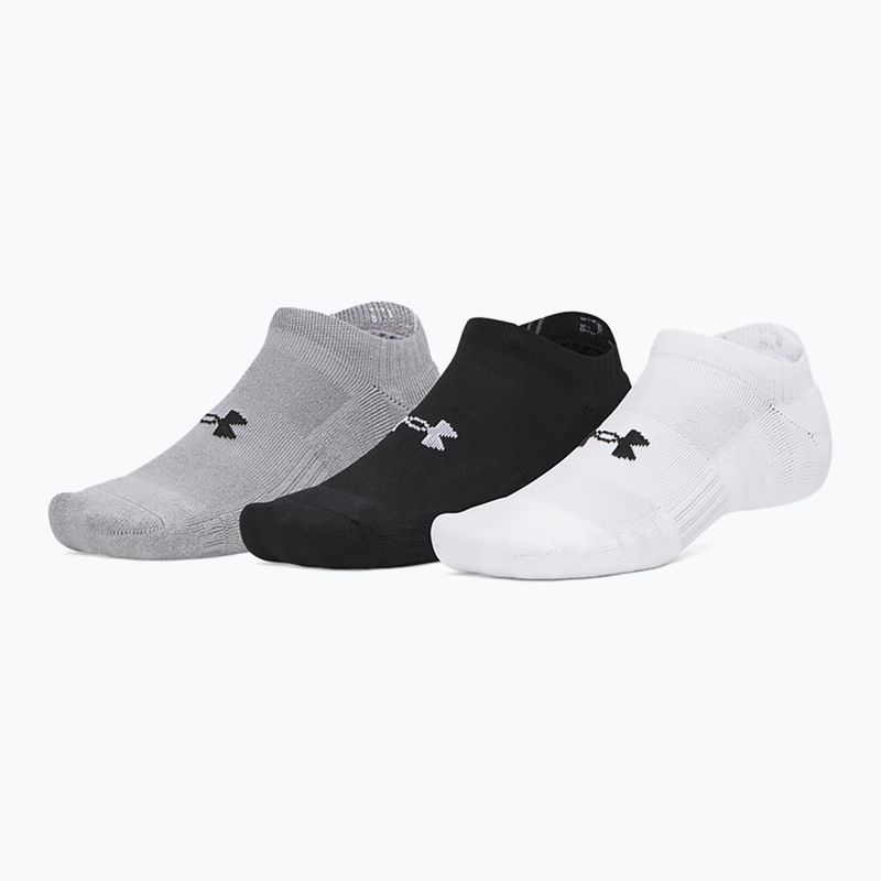 Vyriškos kojinės Under Armour Performance Cotton NS 3 pack white/steel/steel