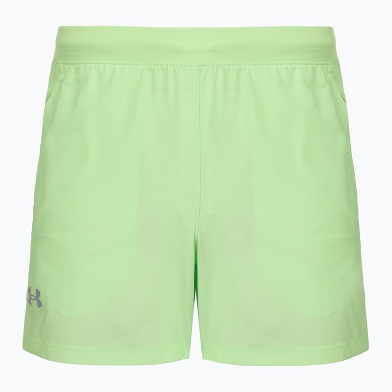 Vyriški bėgimo šortai Under Armour Launch 5" lumos lime/white