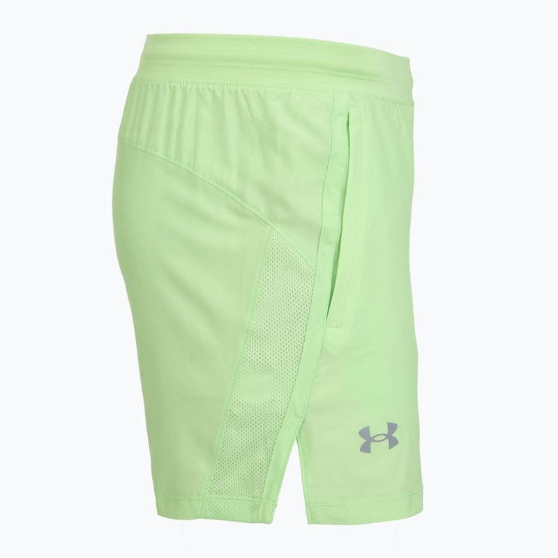 Vyriški bėgimo šortai Under Armour Launch 5" lumos lime/white 3