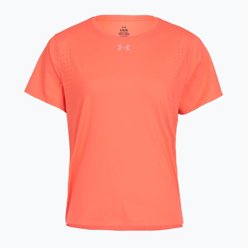 Moteriški bėgimo marškinėliai Under Armour Velociti Pro electric tangerine/black/green mode