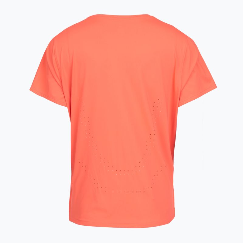 Moteriški bėgimo marškinėliai Under Armour Velociti Pro electric tangerine/black/green mode 2