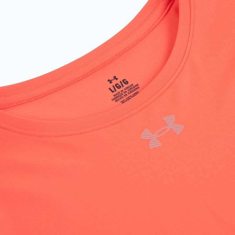 Moteriški bėgimo marškinėliai Under Armour Velociti Pro electric tangerine/black/green mode 3