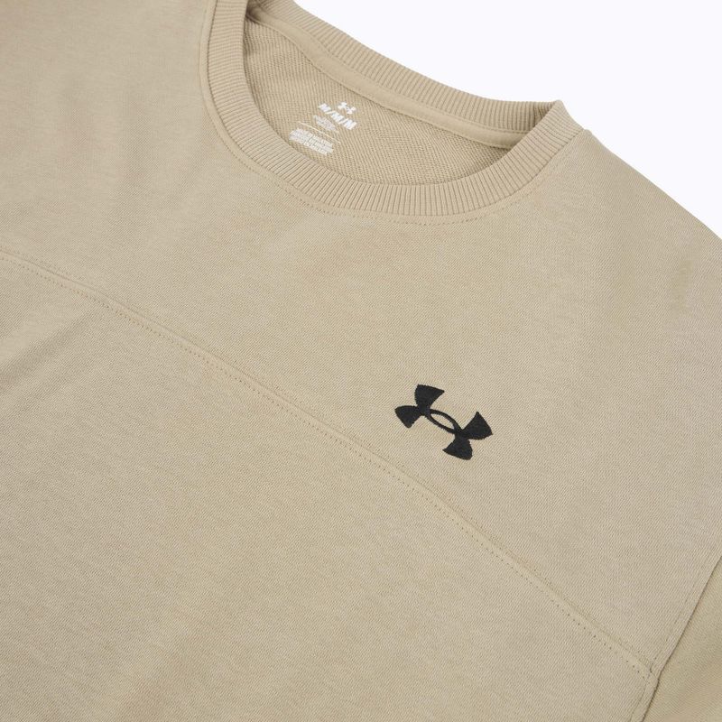 Vyriškas džemperis Under Armour Rival LW Crew city khaki/black 3