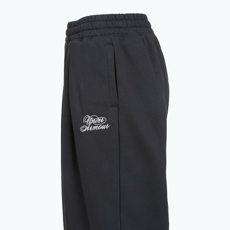 Moteriškos kelnės Under Armour Rival Fleece Script black/white 3