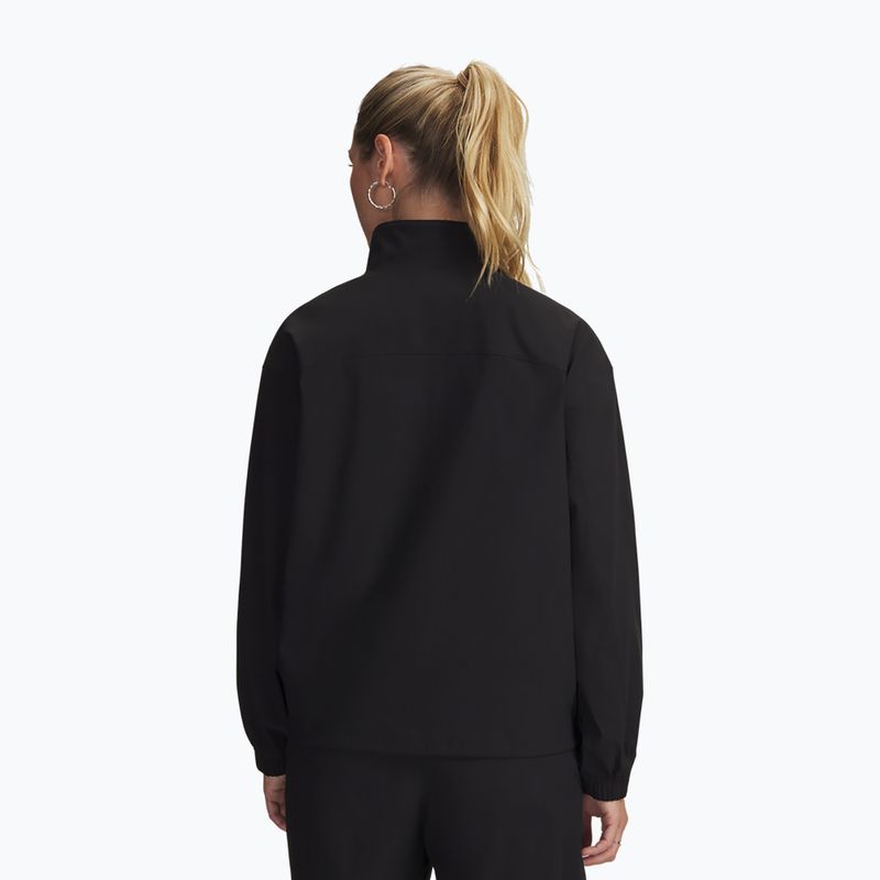 Moteriška treniruočių striukė Under Armour Unstoppable Woven FZ Jacket ultimate black/ultimate black 2