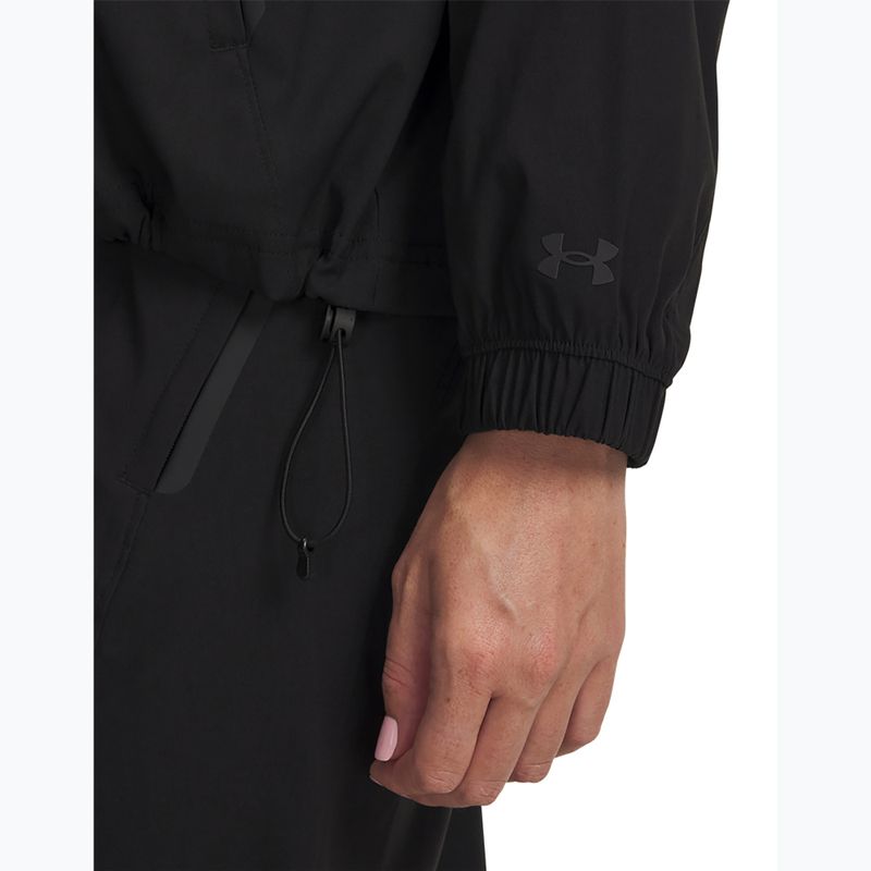 Moteriška treniruočių striukė Under Armour Unstoppable Woven FZ Jacket ultimate black/ultimate black 3