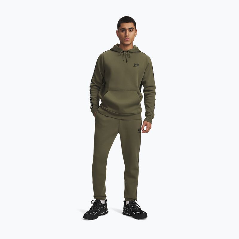 Vyriškos kelnės Under Armour Icon Fleece Jogger navy from green/black 2
