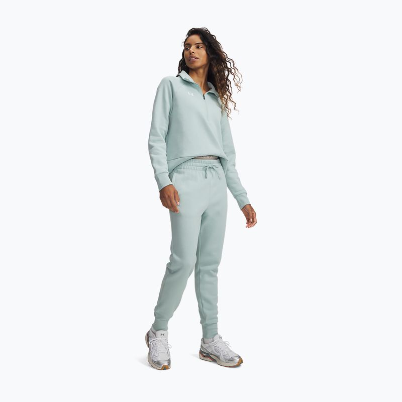 Moteriškos kelnės Under Armour Rival Fleece Joggers enamel blue/white 2