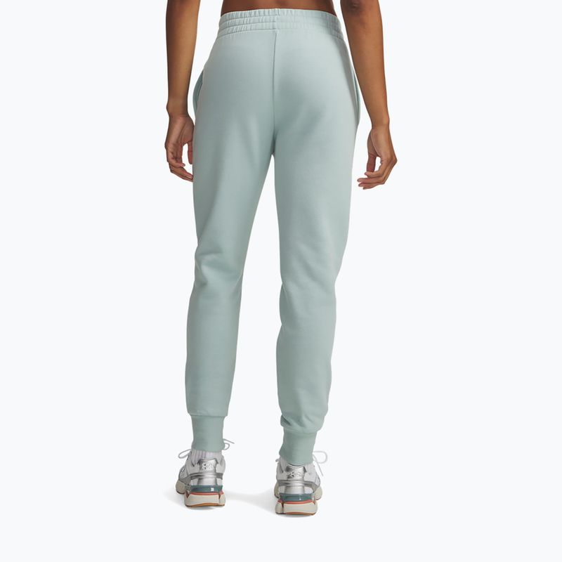 Moteriškos kelnės Under Armour Rival Fleece Joggers enamel blue/white 3