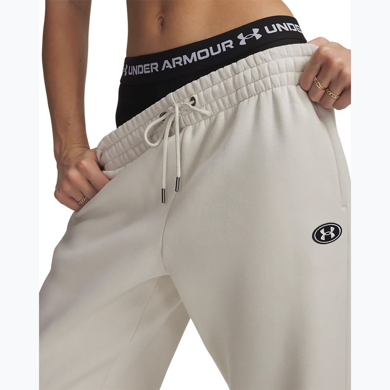 Moteriškos kelnės Under Armour Icon Fleece Nov Jogger summit white/white 4
