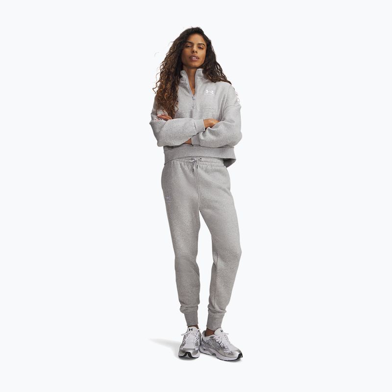 Moteriškos kelnės Under Armour Icon Fleece Jogger mod gray light heather/white 2