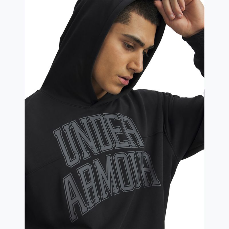 Vyriškas džemperis Under Armour Rival LW Graphic Hoodie black/black 3