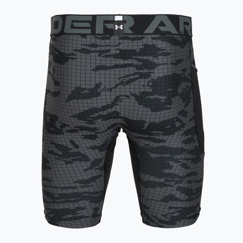 Vyriški treniruočių šortai Under Armour HG Printed Long Short black/castlerock/white 2