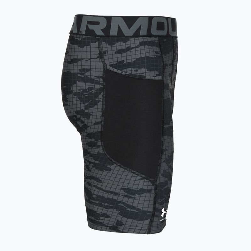 Vyriški treniruočių šortai Under Armour HG Printed Long Short black/castlerock/white 3