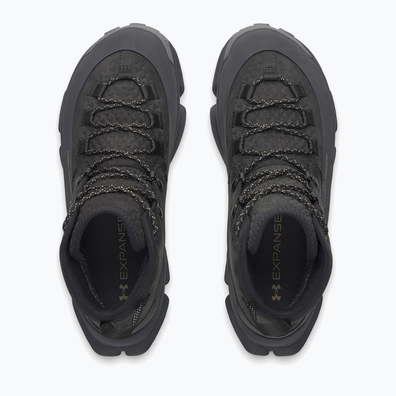 Vyriški žygio batai Under Armour Charged Expanse Mid LTHR WP Black/Anthracite/Bayou 3
