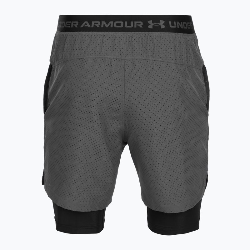 Vyriški treniruočių šortai Under Armour Vanish Woven 2.0 2IN1 Shorts castlerock/black 6