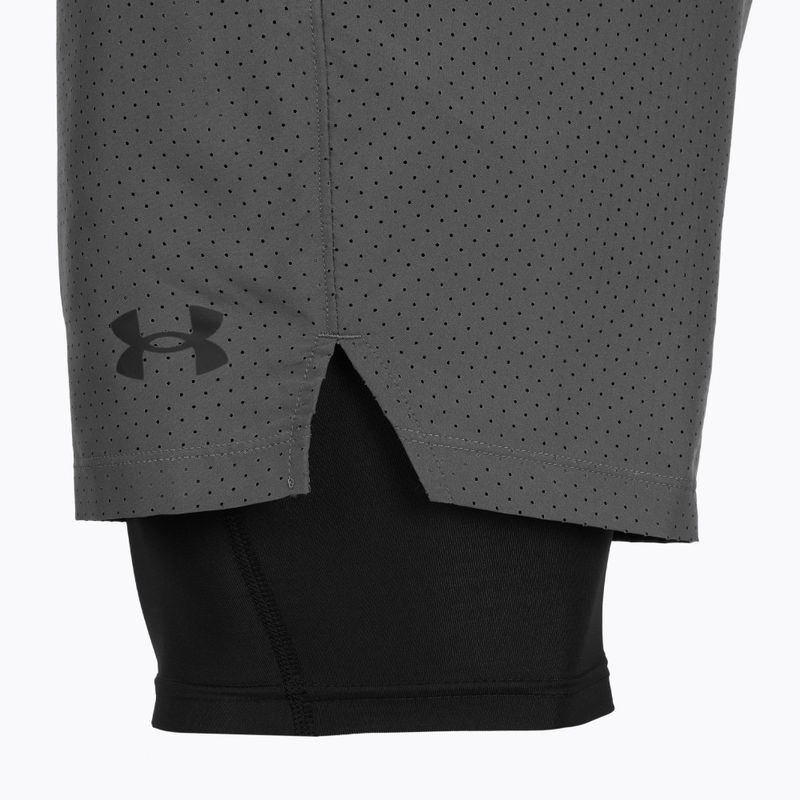 Vyriški treniruočių šortai Under Armour Vanish Woven 2.0 2IN1 Shorts castlerock/black 8