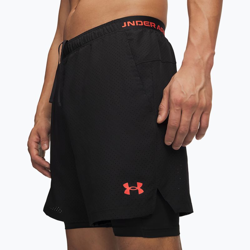 Vyriški treniruočių šortai Under Armour Vanish Woven 2.0 2IN1 Shorts ultimate black/venom red/venom red 4
