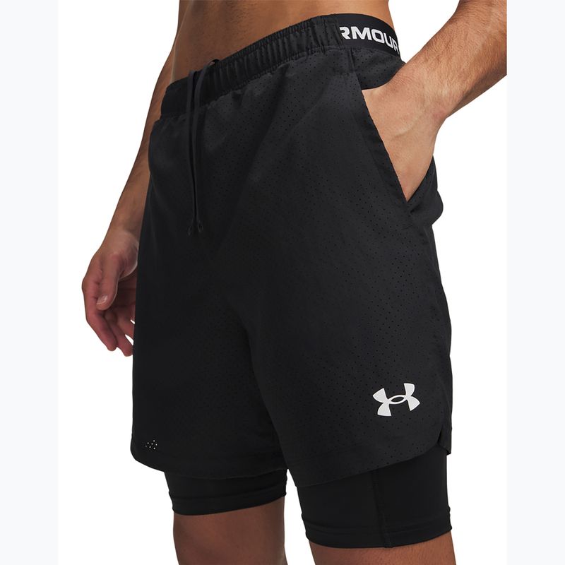 Vyriški treniruočių šortai Under Armour Vanish Woven 2.0 2IN1 Shorts black/white 4